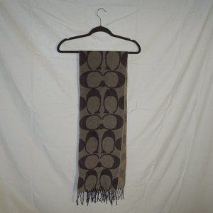 NWT Coach Signature cotton cashmere Scarf